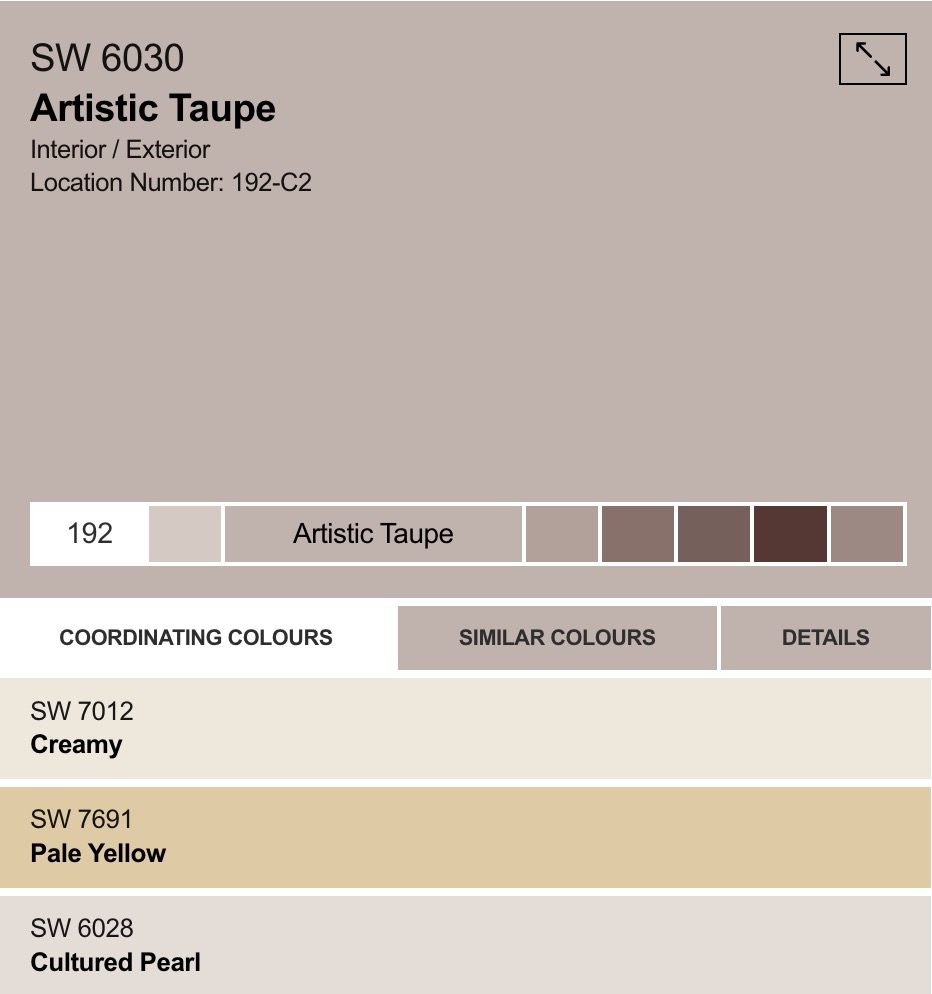 Warm Taupe Color Chip