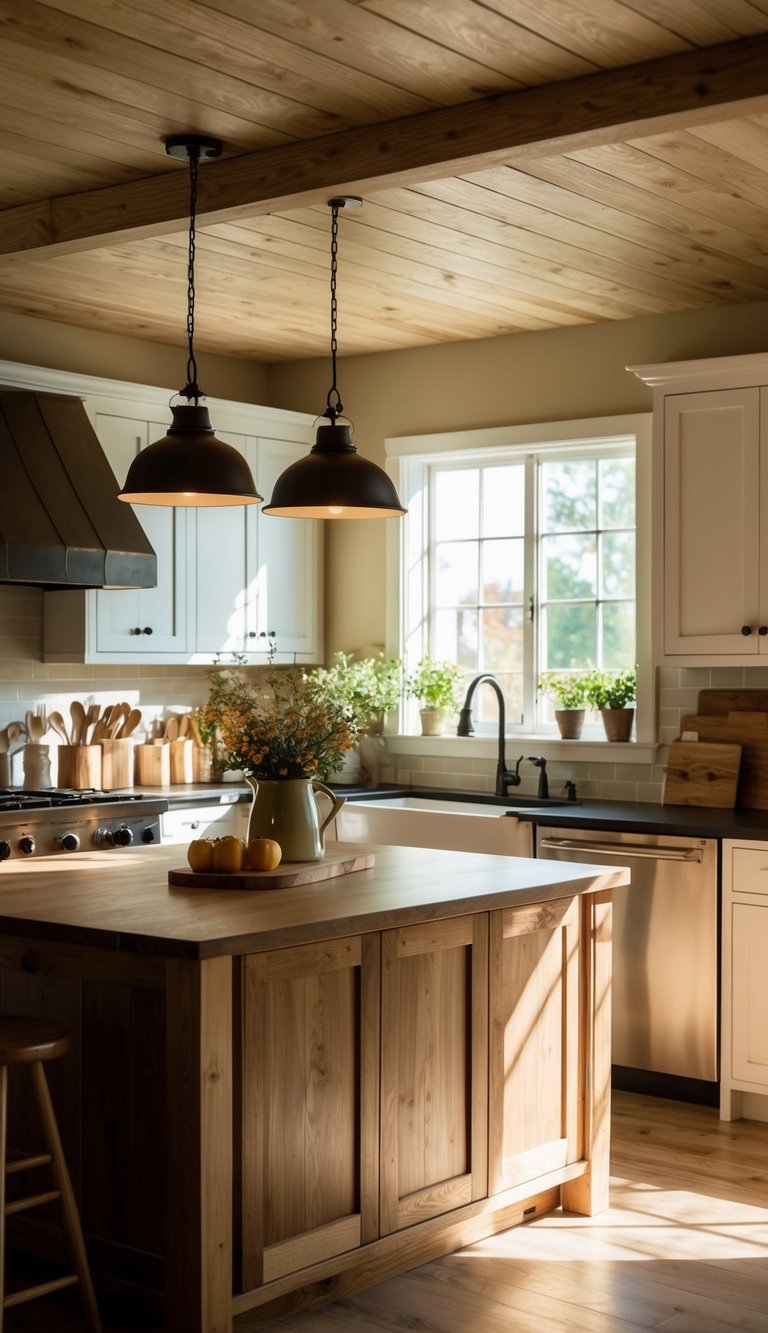 farmhouse kitchen lighting ideas