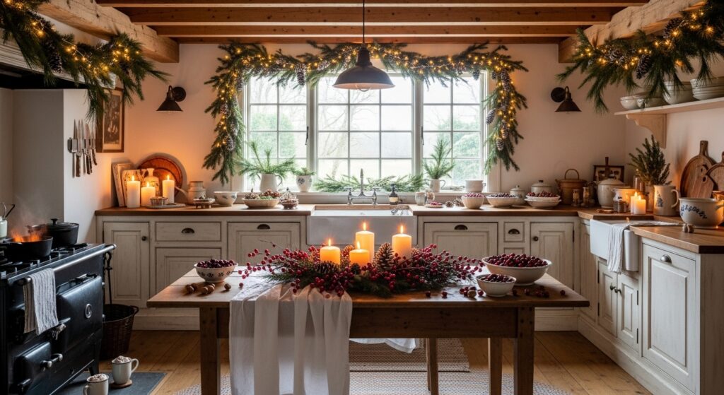 Farmhouse Christmas Kitchen