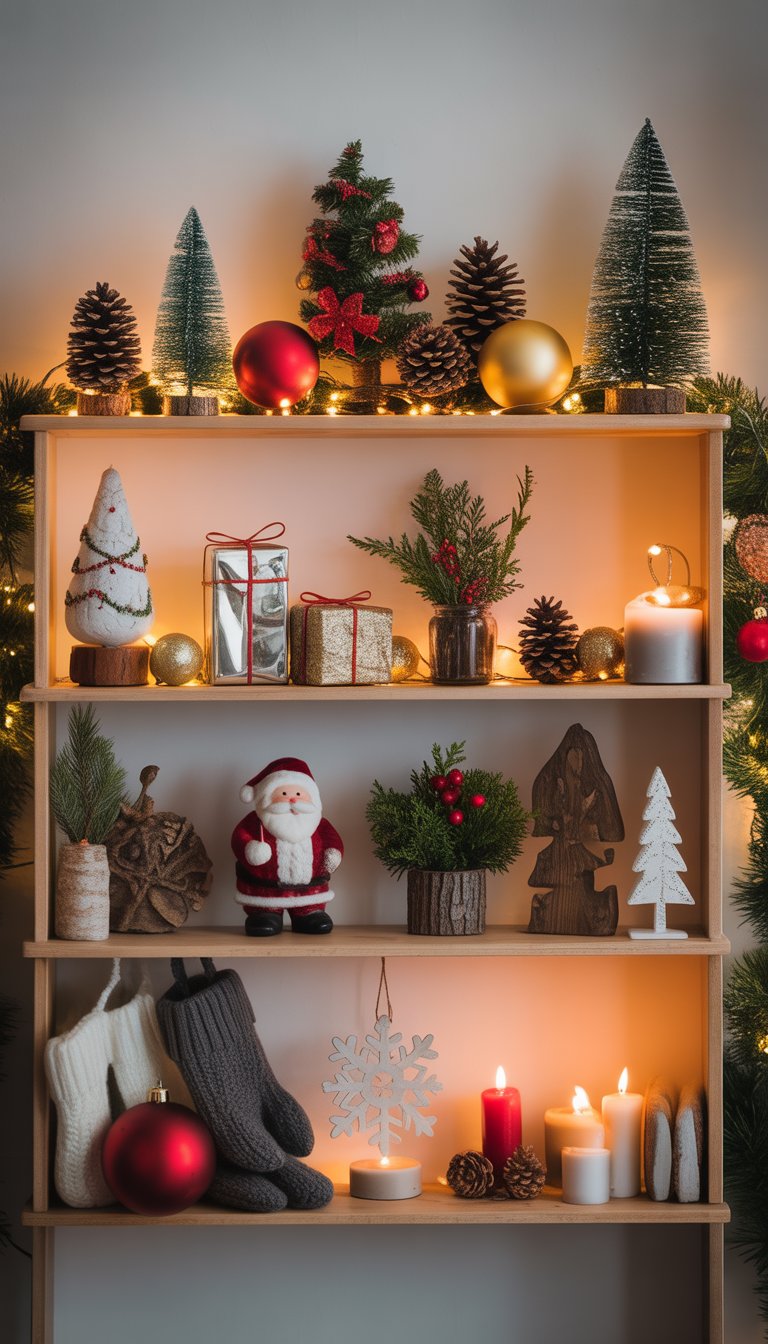Christmas Shelf Decor Ideas