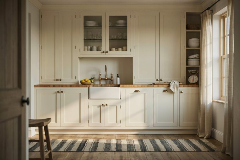 Farmhouse butlers pantry ideas wide view